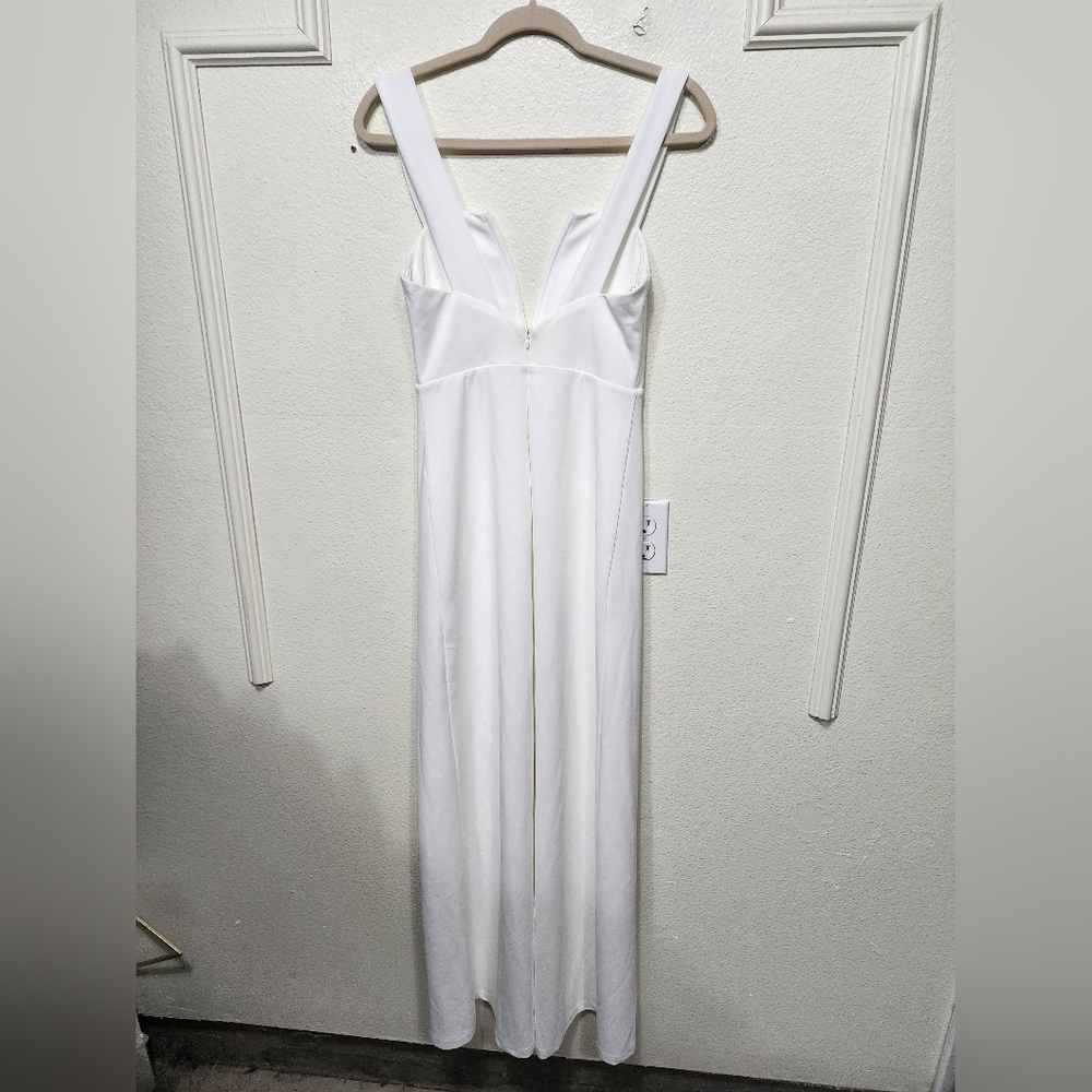 Lulus Daring Elegance White Sleeveless Mermaid Maxi Dress M Wedding Party Bridal - Picture 10 of 12